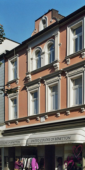Fassade des Geburtshauses von Bruno Goller